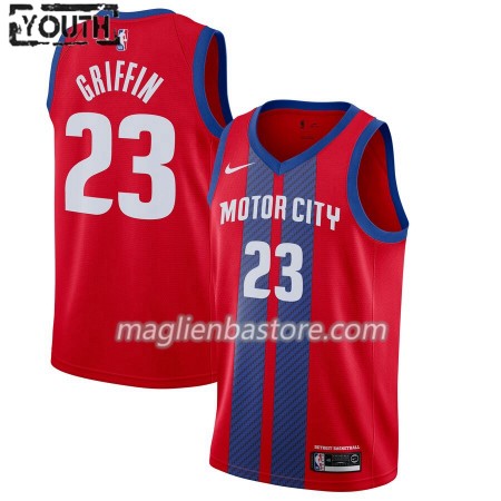 Maglia NBA Detroit Pistons Blake Griffin 23 Nike 2019-20 City Edition Swingman - Bambino